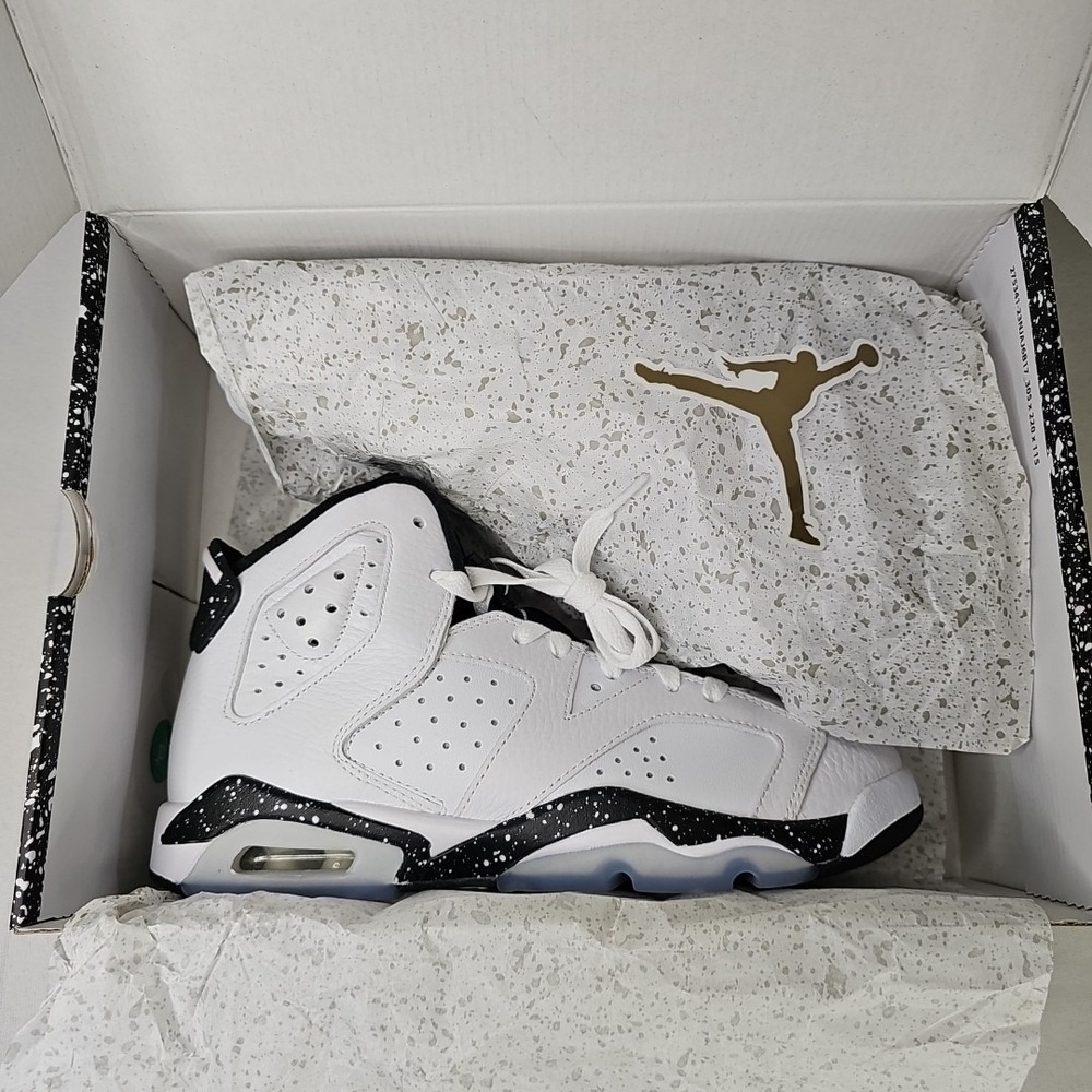 Size 6Y 7.5W Nike Air Jordan 6 Retro 'Reverse Oreo' 384665-112 Brand New - Picture 8 of 9